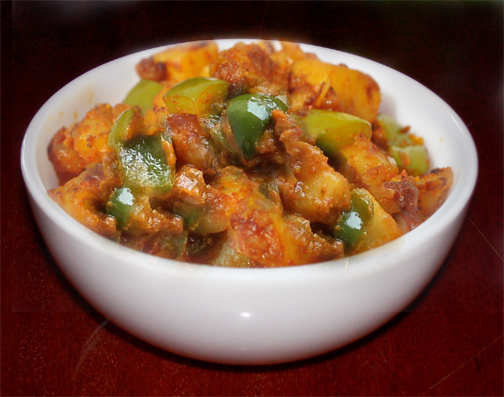 Capsicum And Potatoes Capsicum And Potatoes picture