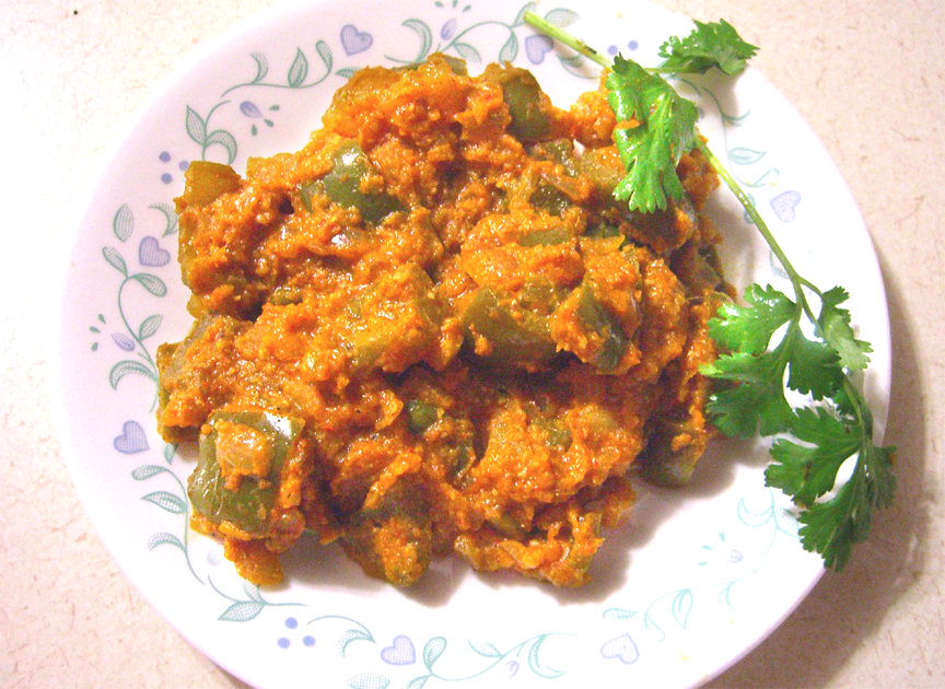 Capsicum Masala Capsicum Masala picture