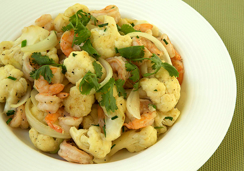 Cauliflower And Shrimp Salad Cauliflower And Shrimp Salad picture