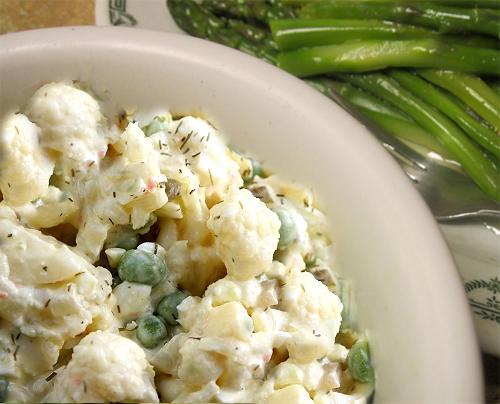 Microwave Cauliflower and Peas in Cream Sauce Microwave Cauliflower and Peas in Cream Sauce picture