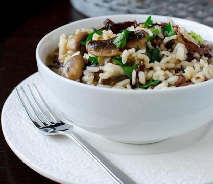 Champagne and Mushroom Risotto Champagne and Mushroom Risotto picture
