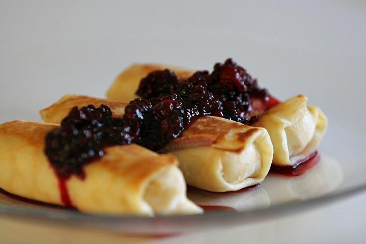 Cheese-Filled Blintzes Cheese-Filled Blintzes picture