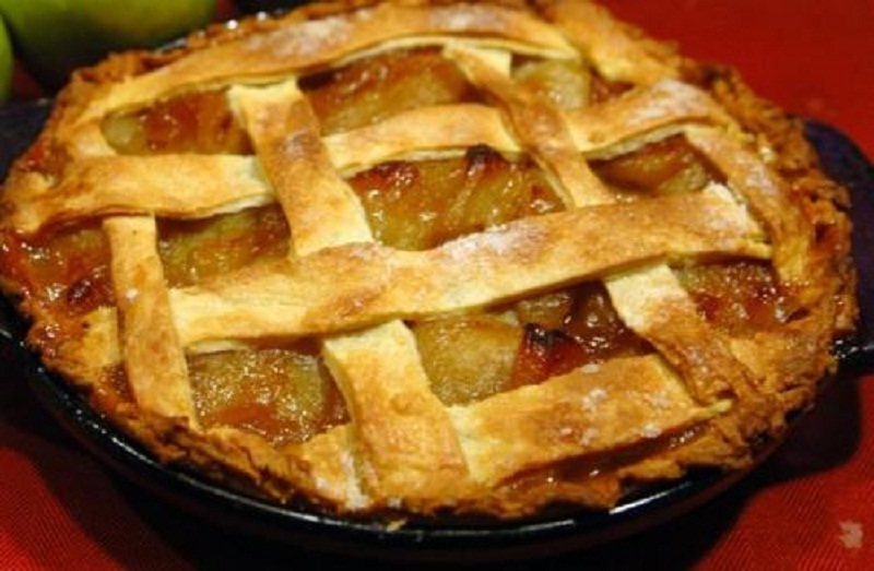 Cheese Apple Flan Cheese Apple Flan picture