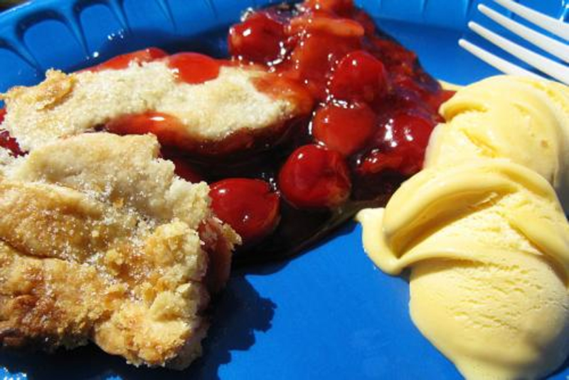 Cherry Cream Pie with Almond Crust Cherry Cream Pie with Almond Crust picture