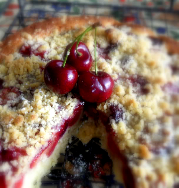 Cherry Topped Refrigerator Cake Cherry Topped Refrigerator Cake picture