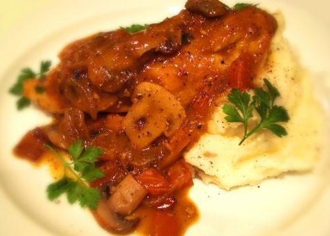 Chicken with Chasseur Sauce Chicken with Chasseur Sauce picture
