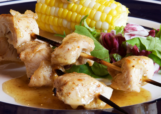 Chicken Kebabs with Honey Mustard Sauce Chicken Kebabs with Honey Mustard Sauce picture