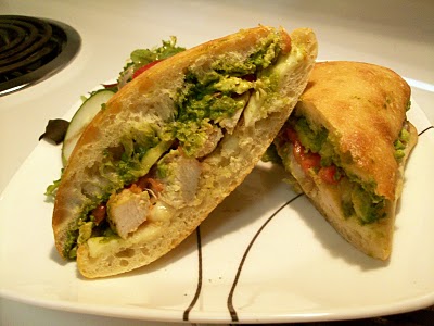 Pesto-Chicken Sandwiches Pesto-Chicken Sandwiches picture