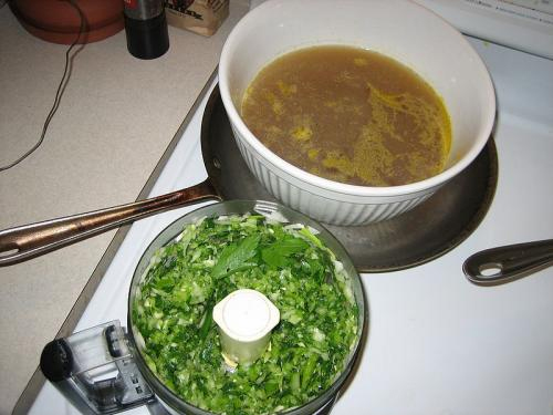 Herb Flavored Chicken Stock Herb Flavored Chicken Stock picture