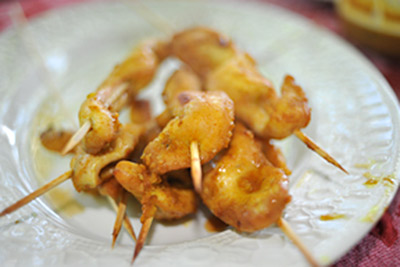 Asian Chicken Satay with Thai Peanut Sauce Asian Chicken Satay with Thai Peanut Sauce picture