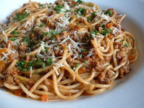 Chili Beef Spaghetti Chili Beef Spaghetti picture