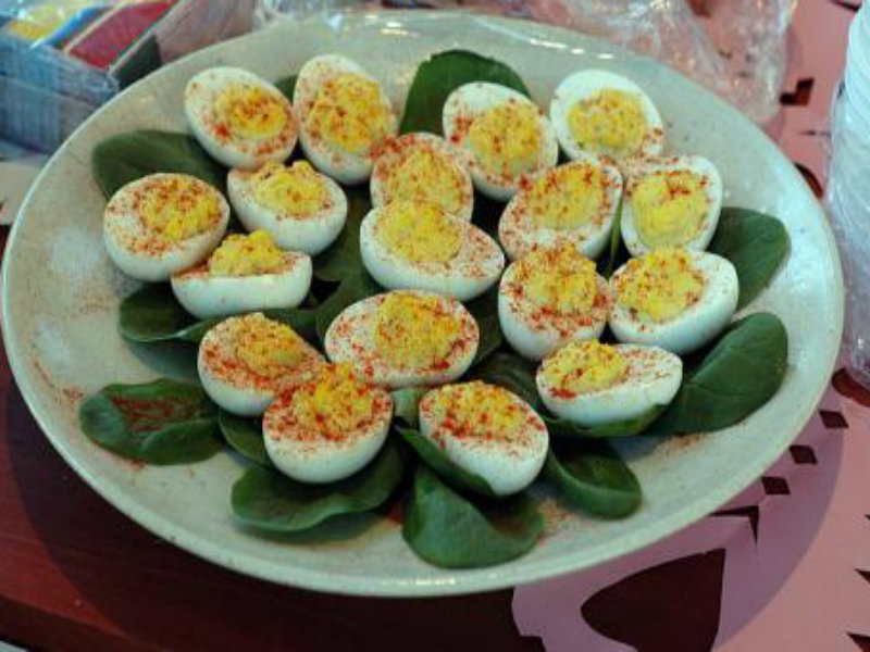 Chili Stuffed Eggs Chili Stuffed Eggs picture