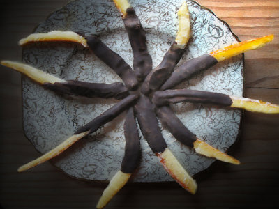 Chocolate Candied Orange Peel Chocolate Candied Orange Peel picture