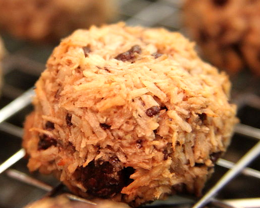 Chocolate Coconut Macaroons Chocolate Coconut Macaroons picture