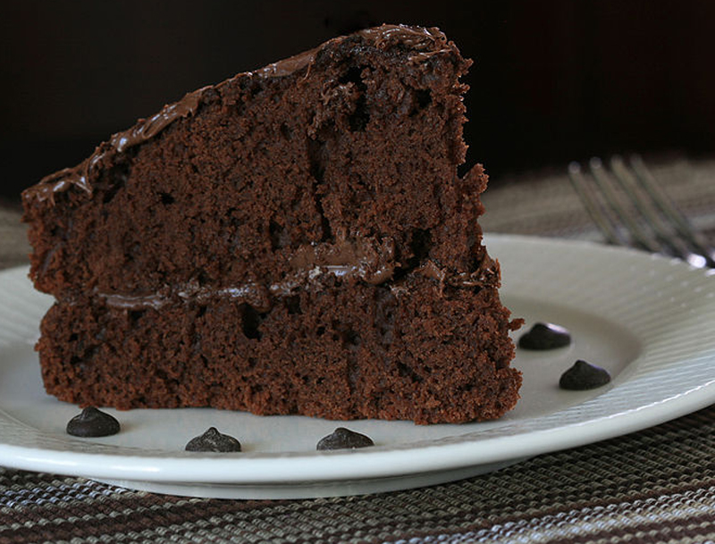 Chocolate Custard Devil's Food Cake Chocolate Custard Devil's Food Cake picture