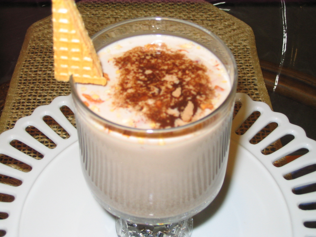 Chocolate milk with semolina by Chef Sonali Chocolate milk with semolina by Chef Sonali picture