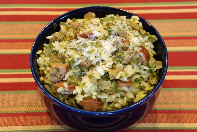 Zucchini Orzo Zucchini Orzo picture