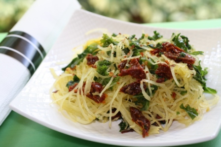 Garlicky Spaghetti Squash, Kale & Sundried Tomato Garlicky Spaghetti Squash, Kale & Sundried Tomato picture