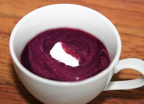 Cold Blueberry Soup Cold Blueberry Soup picture