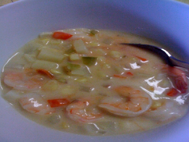 Corn Chowder with Shrimp Corn Chowder with Shrimp picture