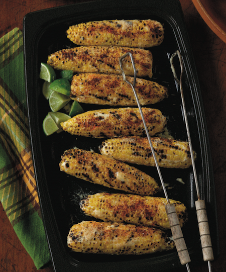 Mexican Corn on the Cob with Mayo, Lime, and Grated Cheese Mexican Corn on the Cob with Mayo, Lime, and Grated Cheese picture