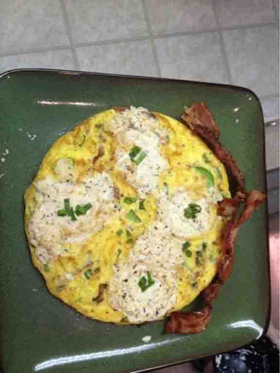 Cottage Cheese And Chive Omelette Cottage Cheese And Chive Omelette picture