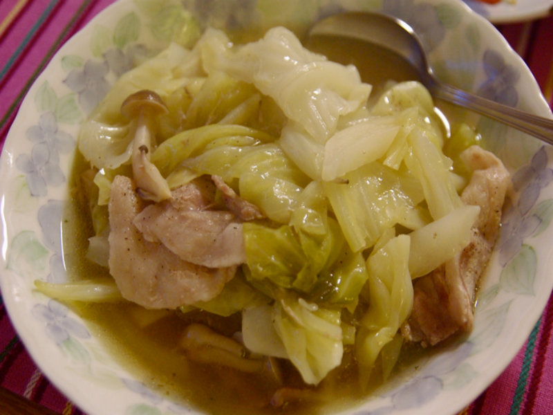 Pork With Cabbage Shreds Pork With Cabbage Shreds picture