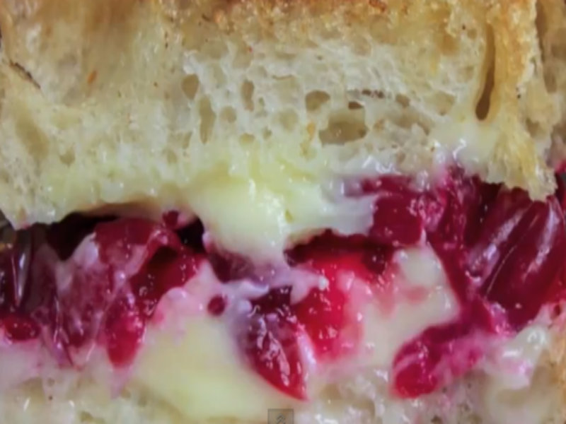 Roasted Cranberry & Brie Grilled Cheese Sandwich Roasted Cranberry & Brie Grilled Cheese Sandwich picture