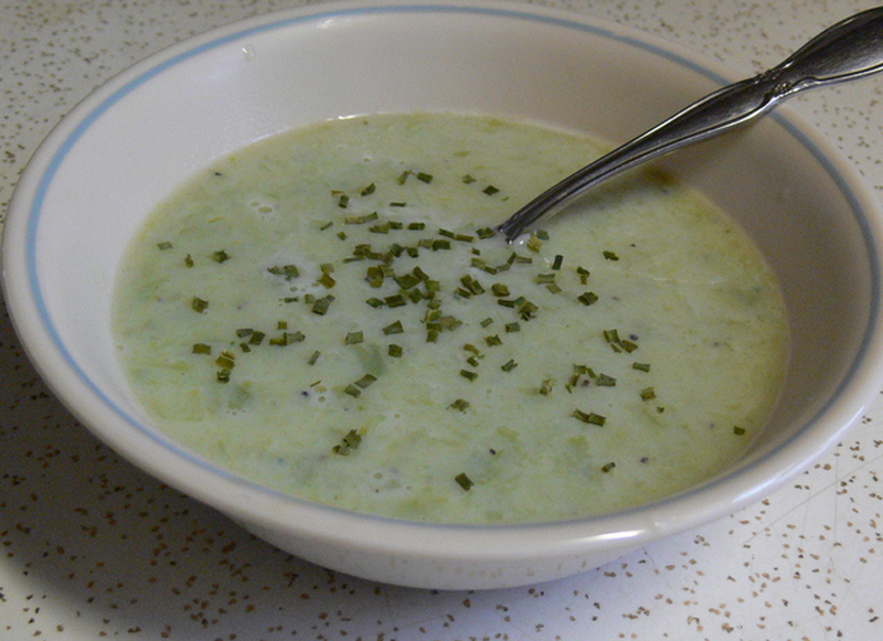 Chilled Cream of Chive Soup Chilled Cream of Chive Soup picture