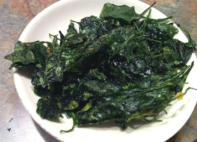 Crunchy Spinach Crunchy Spinach picture