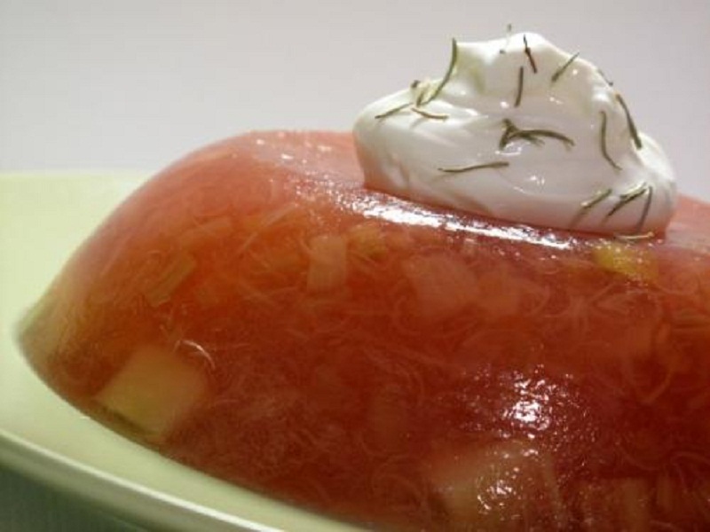 Crunchy Tomato Aspic Crunchy Tomato Aspic picture