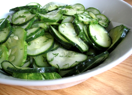 Cucumber Salad With Wine Vinegar Cucumber Salad With Wine Vinegar picture