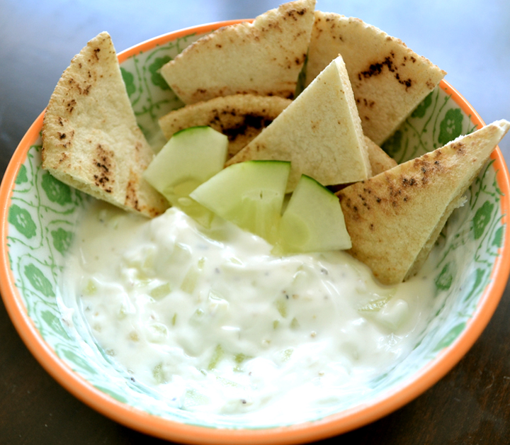 Cucumber Yogurt And Pita Cucumber Yogurt And Pita picture