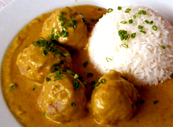 Curried Buffet Meatballs Curried Buffet Meatballs picture