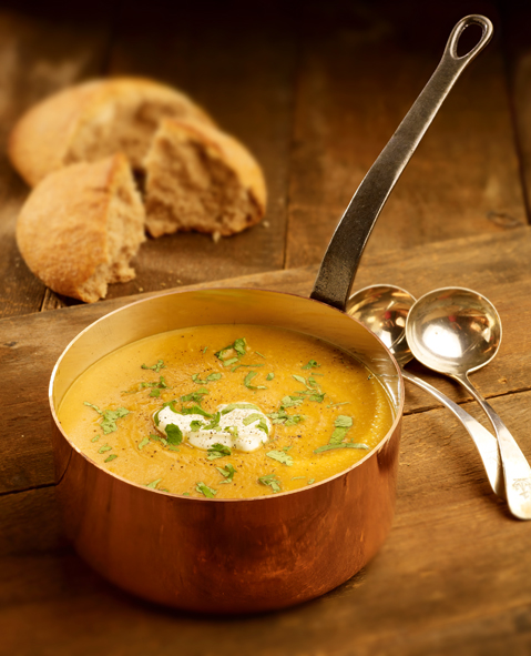 Curried Pumpkin & Persimmon Soup Curried Pumpkin & Persimmon Soup picture