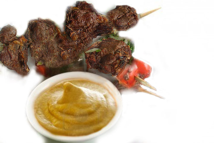 Danish Kebabs With Mustard Sauce Danish Kebabs With Mustard Sauce picture