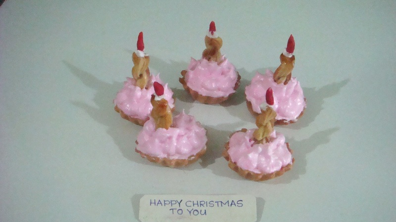 Homemade Christmas Meringue Snack Homemade Christmas Meringue Snack picture