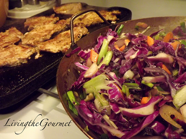 Tasty Sliced Pork Loin with Red Cabbage!!! Tasty Sliced Pork Loin with Red Cabbage!!! picture