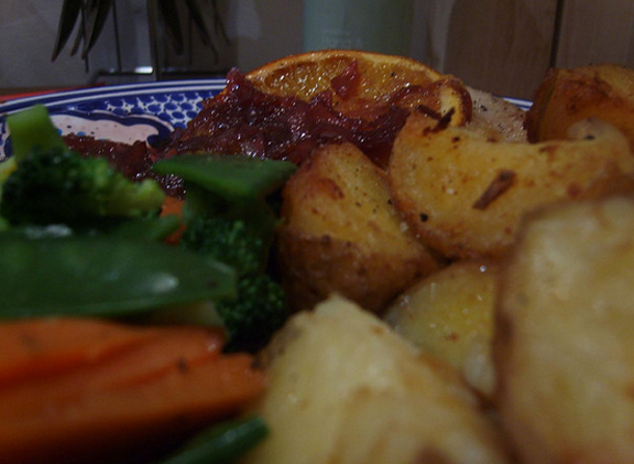 Ducks With Oranges In Casserole Ducks With Oranges In Casserole picture