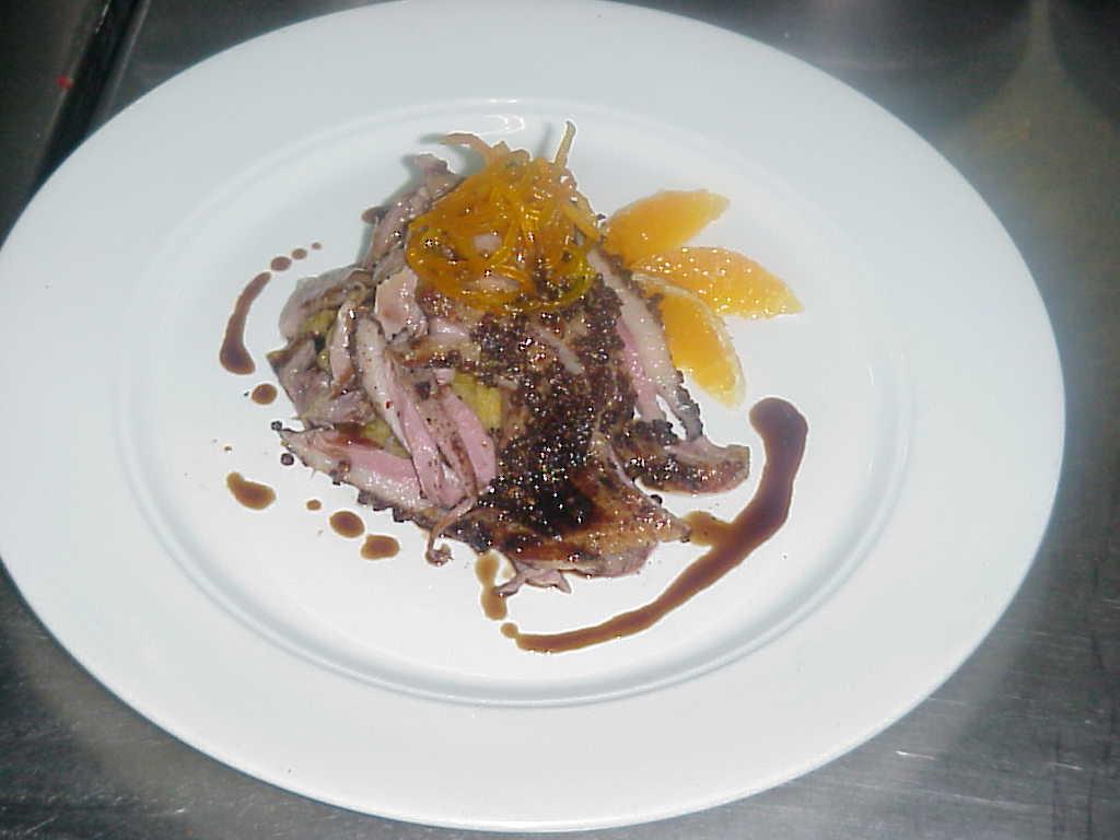 Crusted Duck Breast With Pumpkin, Potato And Jus picture