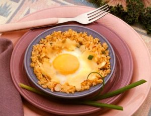 Eggs in Rice Nests Eggs in Rice Nests picture