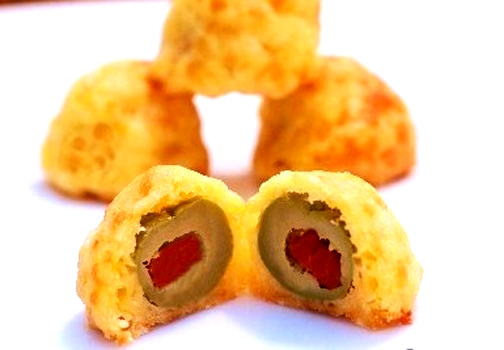 Olive and Cheese Eye-Ball Bites Olive and Cheese Eye-Ball Bites picture