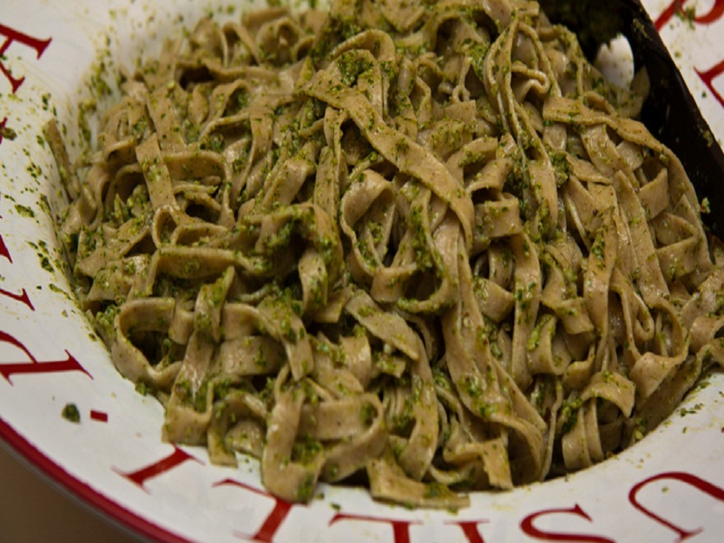 Fettuccine With Olive Pesto Fettuccine With Olive Pesto picture