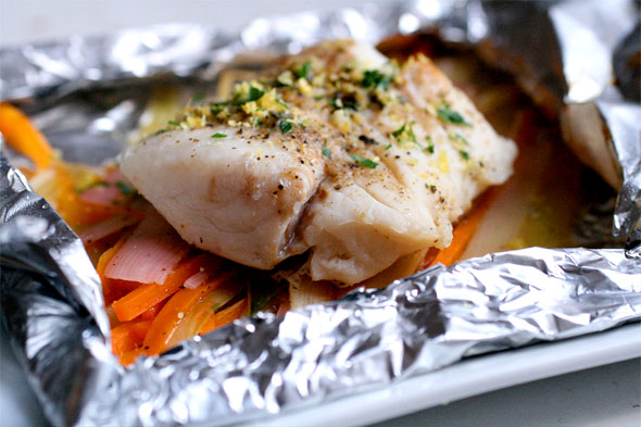 Fresh Tuna Baked In Foil Fresh Tuna Baked In Foil picture