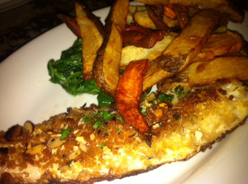 Broiled Fish Amandine Broiled Fish Amandine picture