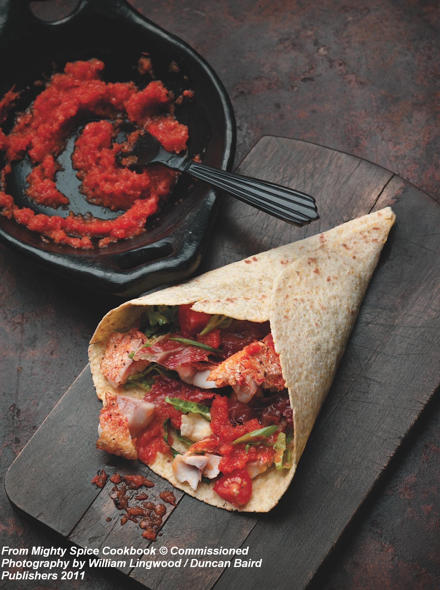 Fish Tacos with a Smoky Paprika and Tomato Salsa Fish Tacos with a Smoky Paprika and Tomato Salsa picture