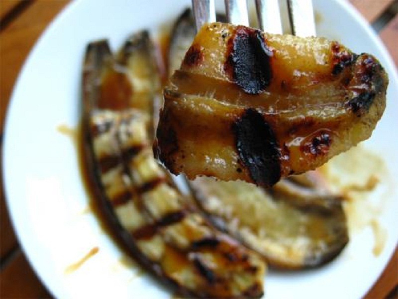 Flamed Baked Banana Flamed Baked Banana picture