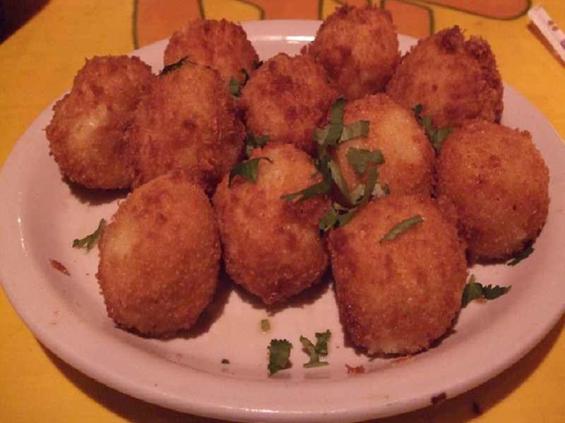 Fried Cheese Balls with Paprika Fried Cheese Balls with Paprika picture