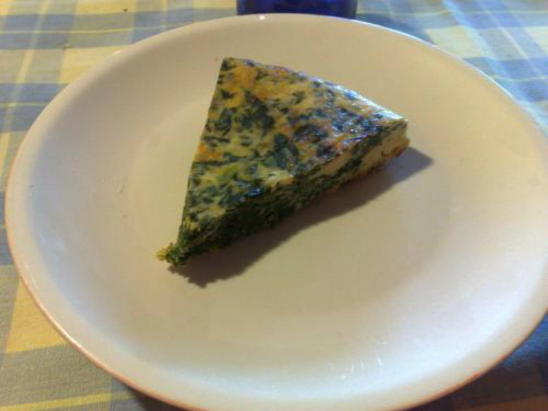 Hominy and Watercress Frittata Hominy and Watercress Frittata picture