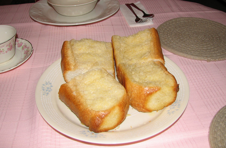 French Bread With Garlic Spread French Bread With Garlic Spread picture